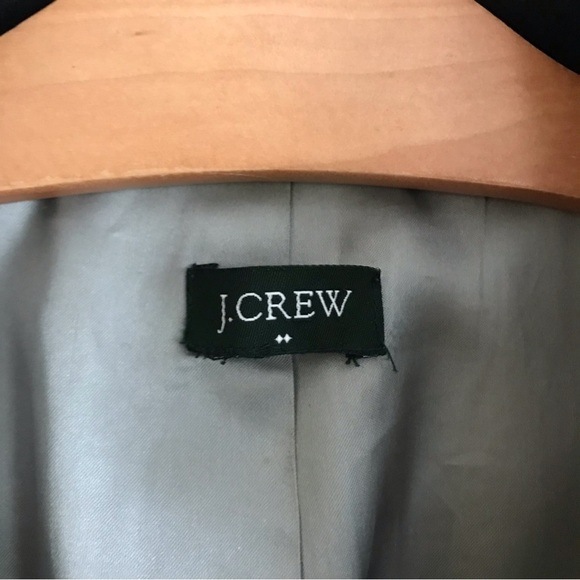 J Crew Wool Peacoat Long Classy Black Size Small - Picture 7 of 7